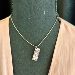 Christian Dior Pink and Silver Trotter Charm pendant necklace. GREAT GIFT